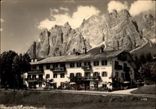 RPPC Hotel Menardi Cortina dAmpezzo Italy vintage postcard r790