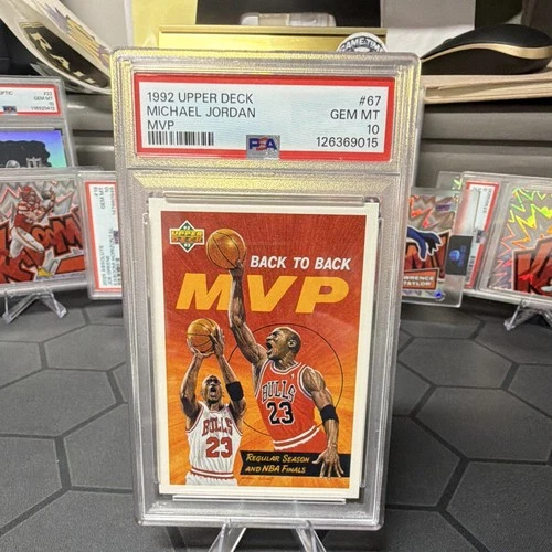 Upper Deck Michael Jordan MVP #67 Chicago Bulls PSA 10 Graded 1992-93
