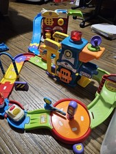 V-Tech Go Go Smart Wheels Police Station Playset With Police Car Working