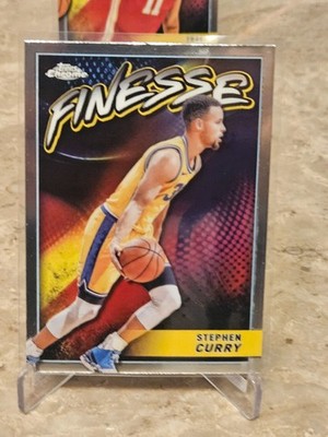 STEPHEN CURRY 2023/24 TOPPS CHROME #24 FINESSE GOLDEN STATE WARRIORS MINT SP
