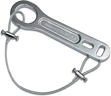 iGuerburn Small Heavy Duty Metal Oxygen Cylinder Tank Wrench O2 Key with Lanyard