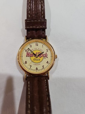Vintage Hard Rock Cafe London quartz Watch Save The Planet Jewelry Leather Time