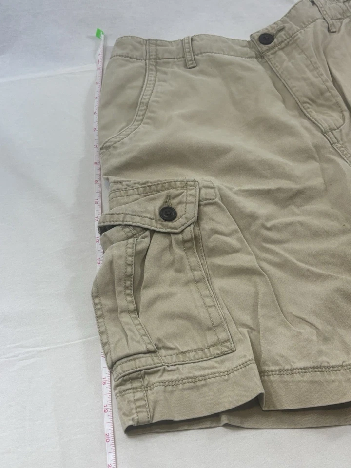 3 Pairs Arizona Jean Company Men’s Khaki Cargo Shorts Size 32 Cotton - Image 4 of 4
