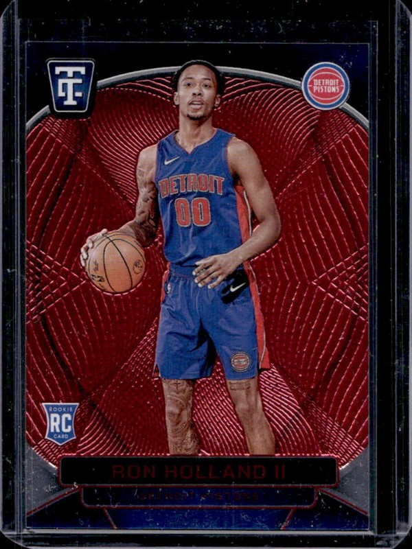 2024-25 Panini Totally Certified Ron Holland II RC Red Mirror #/149 Pistons