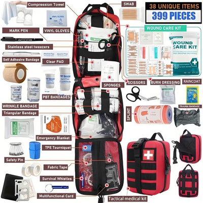 #ad #ad Emergency Trauma First Aid Kit Tourniquet Military Survival IFAK EMT $39.98