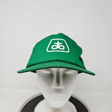 Vintage K Products USA MADE Pioneer Seed Farm Trucker Hat Snapback Cap