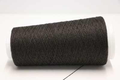 H59 (120 /kg) 100g KASCHMIR ANGORA SEIDE LAMBSWOOL DUNKELBRAUN (28/2) Zwirn Garn