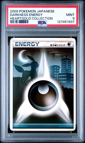 Darkness Energy Pokemon vs Regular (Japanese) PSA 9 Umbreon