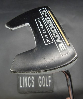 Ja! Golf C-Groove Sandy-12 Mid Putter 80 cm Länge Stahlschaft PSYKO Griff