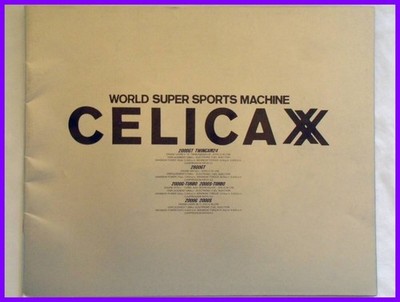Showa 58 August Toyota Celica XX Catalog A60 Series Late 35 Pages