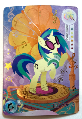 DJ Pon-3 Vinyl Scratch MLPME01-UR-007 Kayou My Little Pony Card