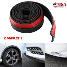 Universal Car Front Bumper Spoiler Rubber Sticker Protector Body Trim Mouldings