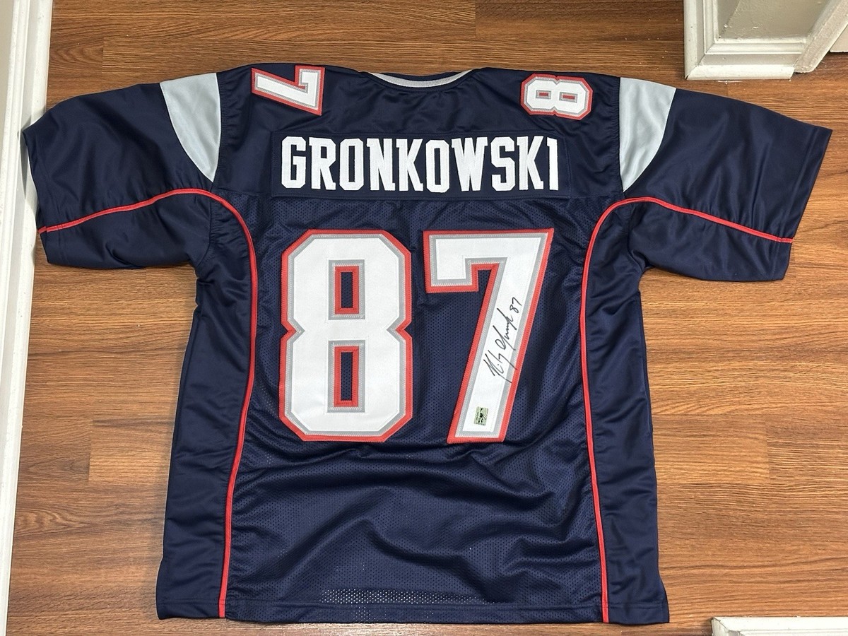 Rob Gronkowski Signed Patriots Jersey #87 Auto w/ Gronk