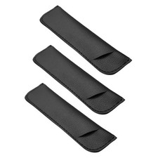 3Pcs Black PU Tuning Fork Cases Protective Covers with Fine Workmanship