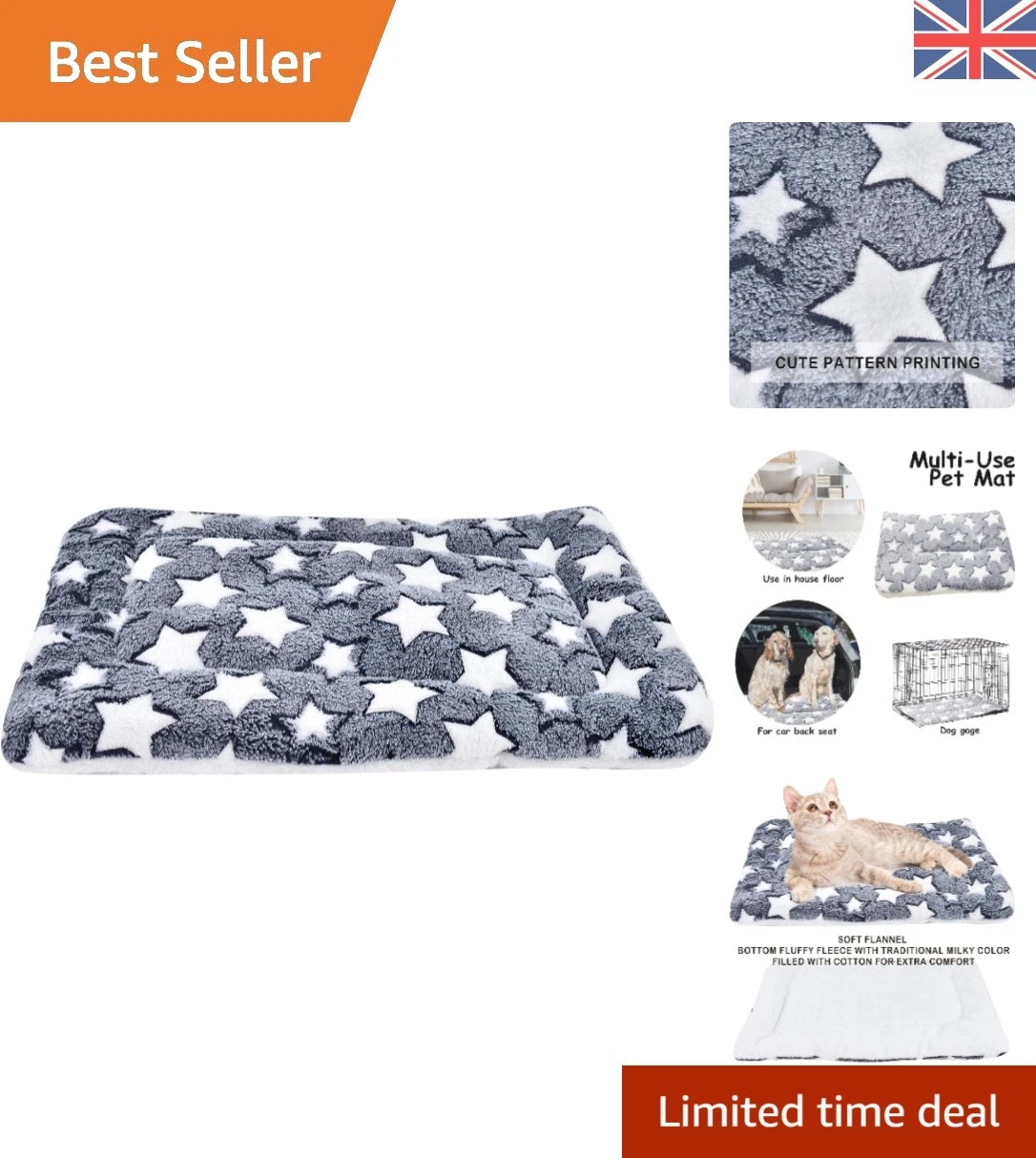 Cozy and Skin-Friendly Dog Bed Mattress – 79x60 CM - Ideal for Pets of All Sizes