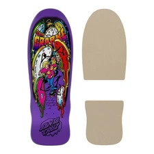 Die-Cut Skateboard Grip Tape for Santa Cruz Claus Grabke Melting Clock reissue