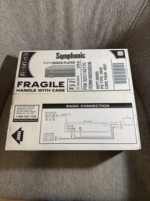 Symphonic DVD/CD Player WF104 New Sealed Box Dolby Digital