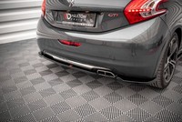 Maxton Design Diffusor Flaps Passend FüR Peugeot 208 Gti Mk1 Schwarz Hochglanz