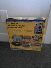 Eastman Outdoors 10 QT Camping Hunting Fishing Cook Fry Pot with Basket OPEN BOX