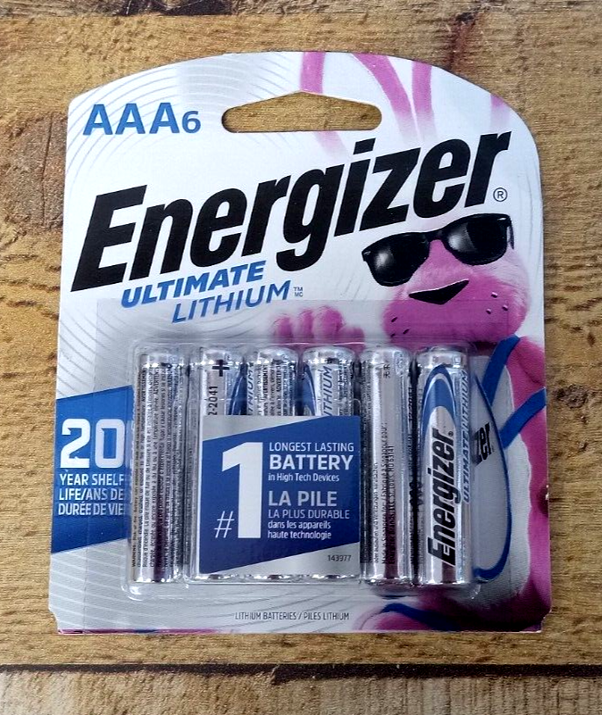 Energizer Ultimate Lithium AAA Batteries (6 Pack), Lithium Triple A Batteries-image