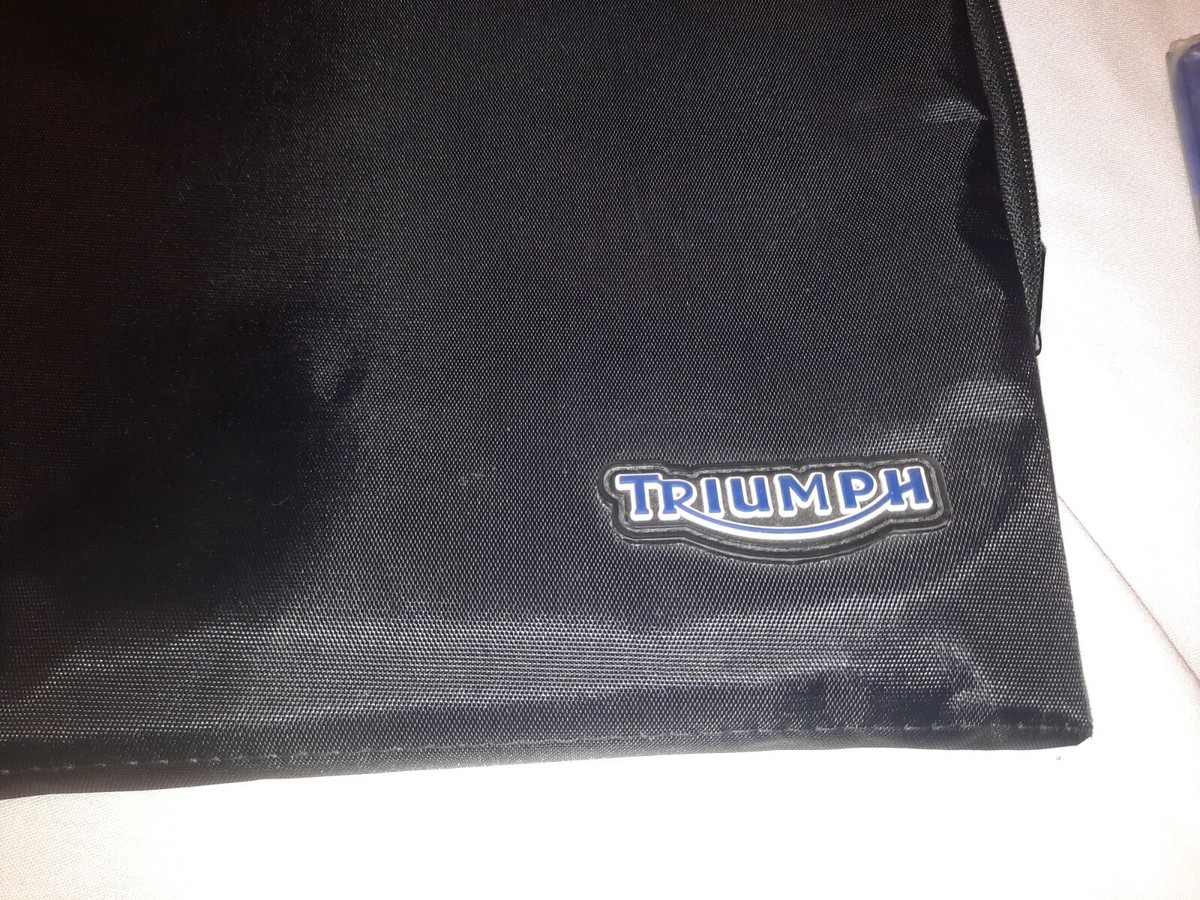 Genuine Triumph Document Paperwork File Zipper Bag Case