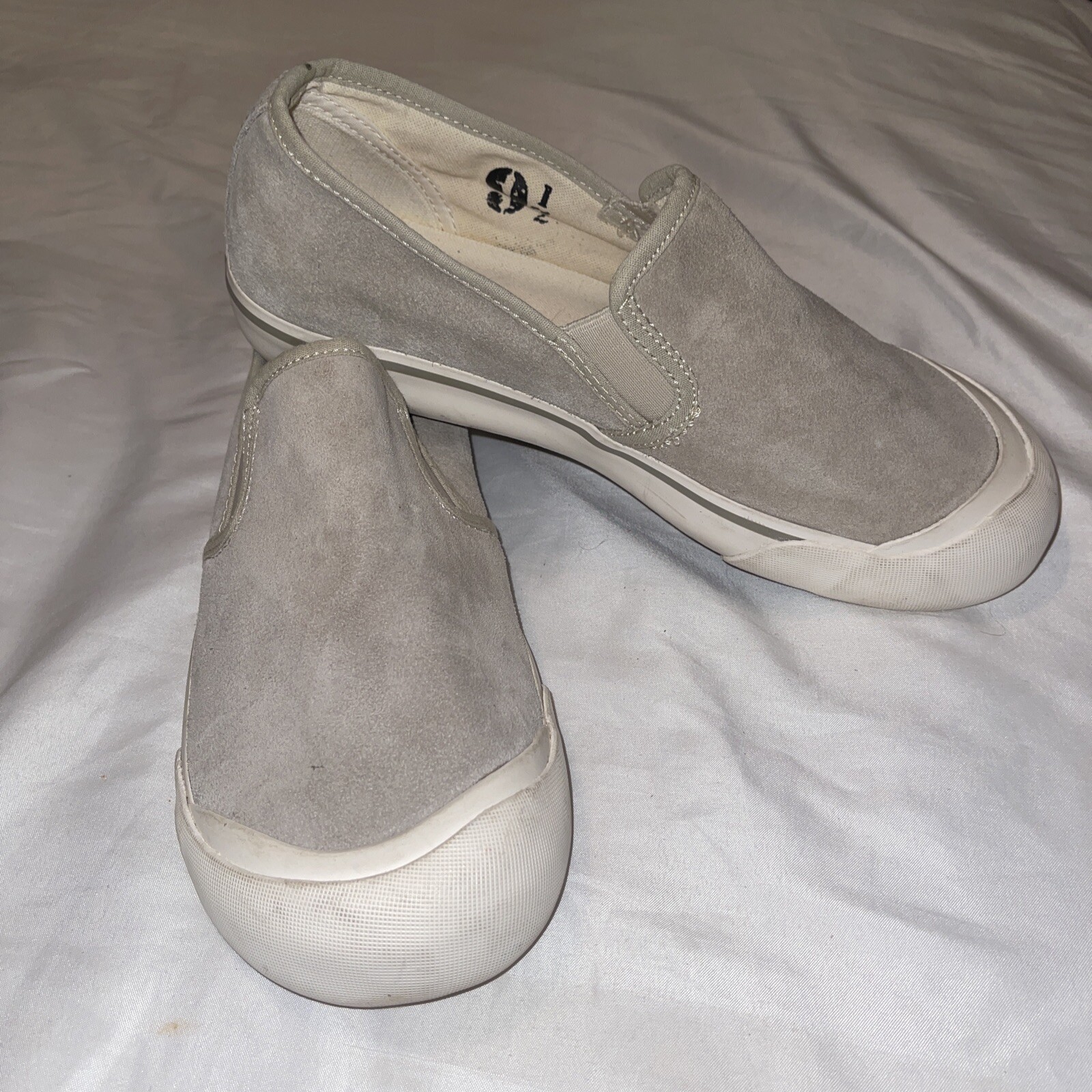 Sneakers slip on pelle scamosciata Keen Coronado III da uomo taglia 9 5 grigio colomba