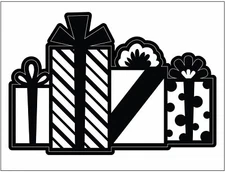Darice Embossing Essentials Die - Christmas Gifts Presents and Bows