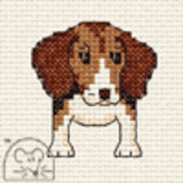 Mouseloft Stitchlets 'Paw Prints - Beagle' Cross Stitch Kit