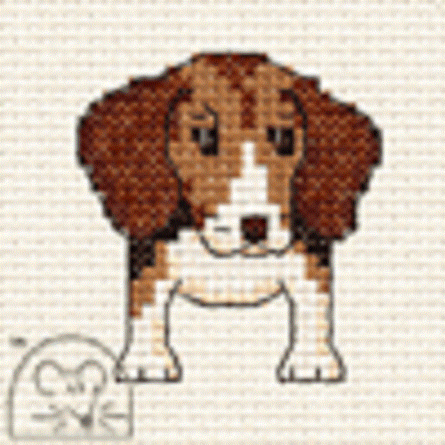 Mouseloft Stitchlets 'Paw Prints - Beagle' Cross Stitch Kit