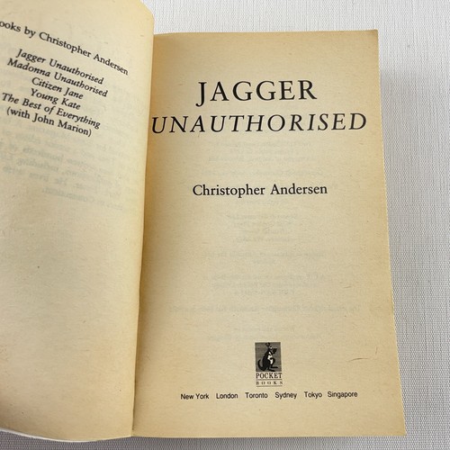 Jagger Unauthorised by Christopher Andersen Paperback Book Mick & Rolling Stones - Picture 10 of 12