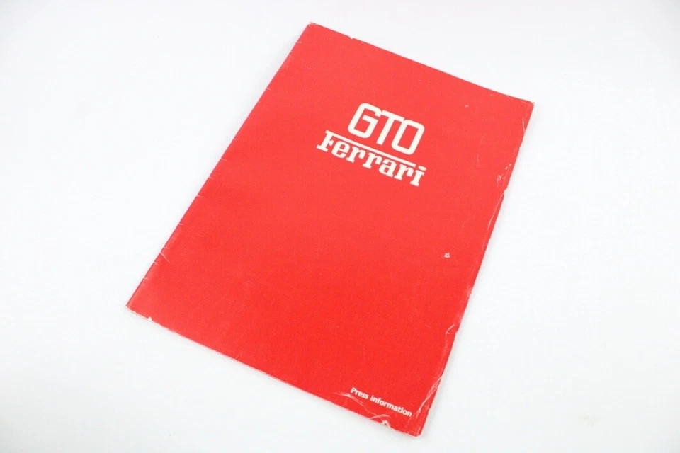 Ferrari 288 GTO 1984-87 paquete de prensa folleto de ventas Foto 3 de 4