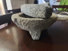 Primitive Stone Mortar and Pestle
