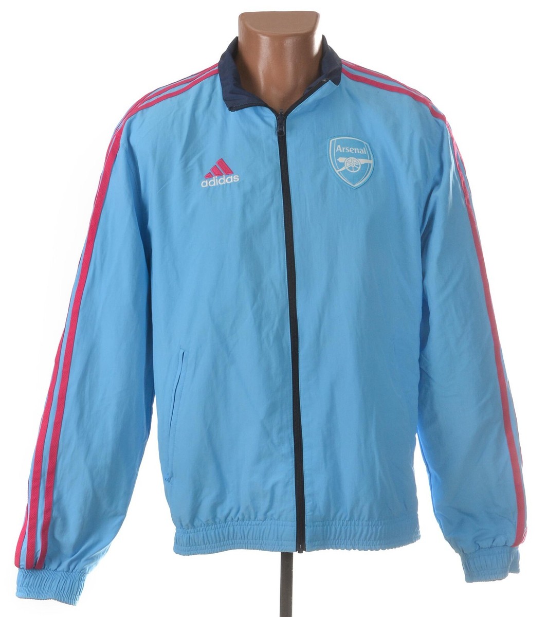 ARSENAL LONDON 2022/2023 FOOTBALL ANTHEM JACKET JERSEY M REVERSIBLE