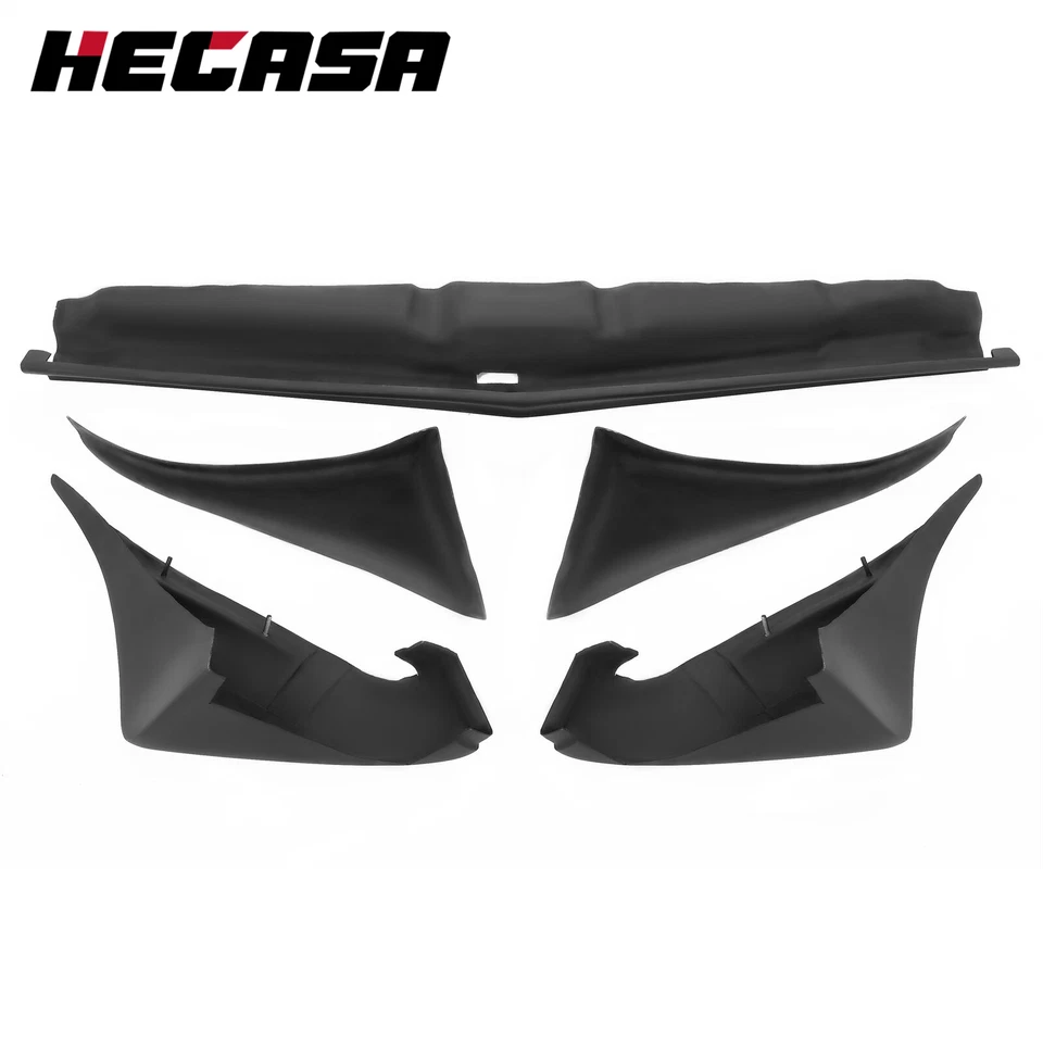 For 1979-1981 Pontiac Firebird Front & Rear Wheel Flares 5PCS Painted Black Foto 2 de 4