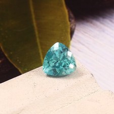 AAA Natural Blue Green Ceylon Parti Sapphire Loose Trillion Gemstone Cut 8x8 MM
