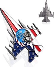 Air Force Challenge Coin USAF F16 Fighting Falcon Warfare Aircraft Fighter Gift
