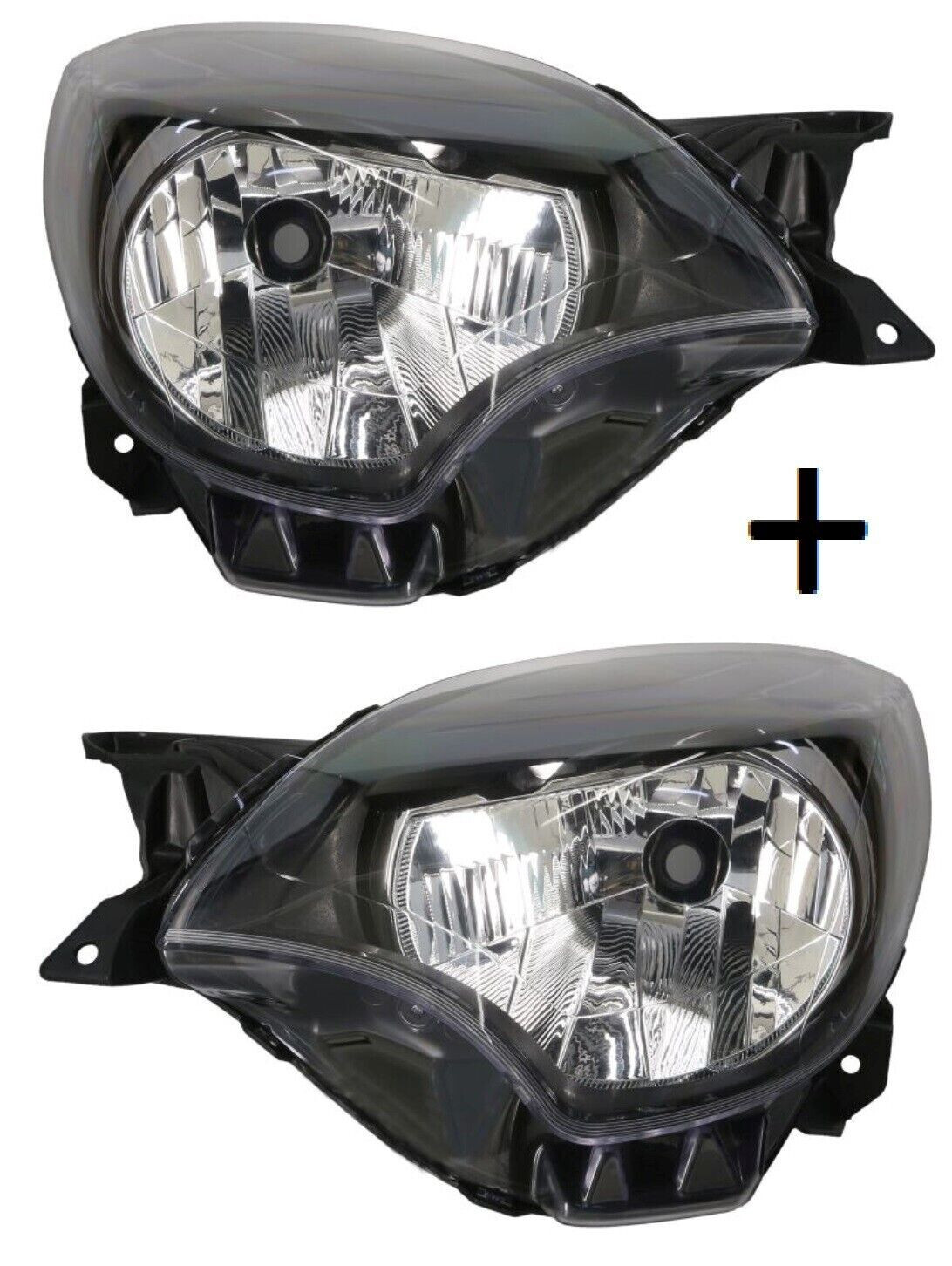 Phare avant Twingo II cassé ? Paire d'optiques H4 de remplacement pour modèle 2011-2014