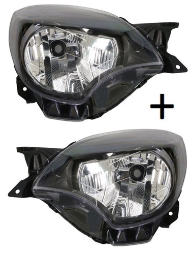 Phare Avant Gauche H4 Noir Projecteur Principal Pour Renault Twingo 2 - Compatible CN0_