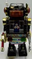 Battery Operated STAR ROTO ROBOT 1985 Son Ai Toys vintage space WORKS 