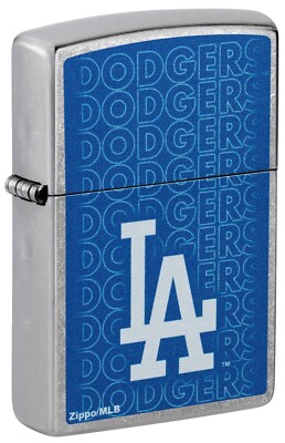 Zippo メジャー Zippo Windproof Lighter With Los Angeles L.A. Dodgers Logo, 46543