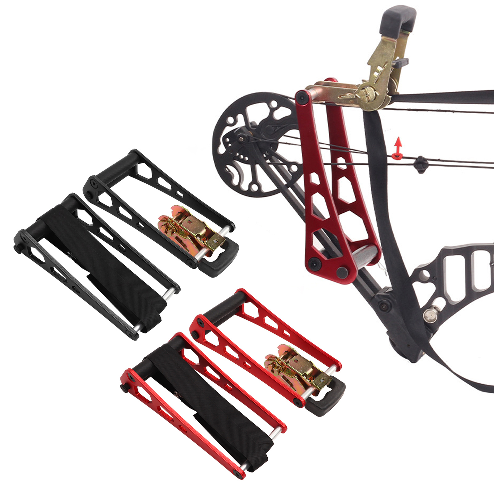 Compound Bow Press Portable Bow Press Aluminium Alloy Archery Ratchet