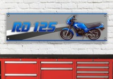 BR373B YAMAHA RD125 RD125LC BLUE Mk1 WORKSHOP BANNER SIGN