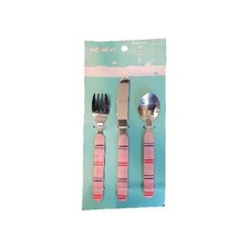 Pillowfort Flatware Set Dishwasher Safe BPA Free 3 Pc Set Multicolor