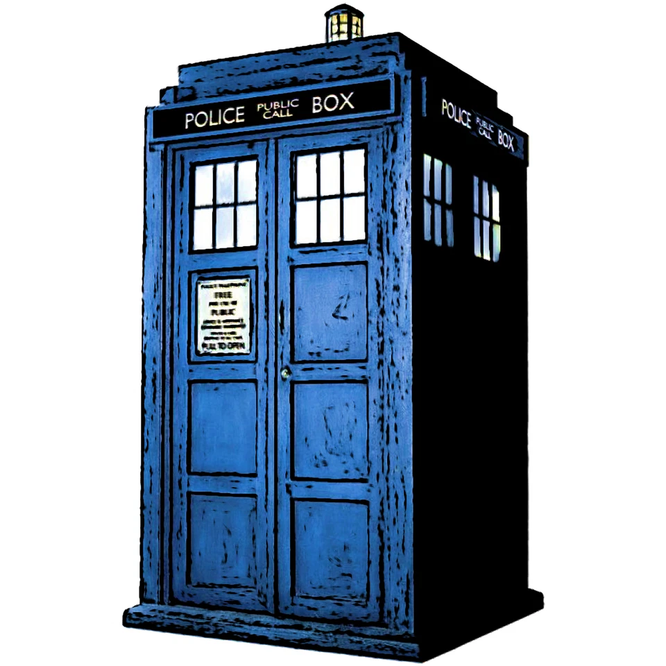 Dr Who sticker the tardis weatherproof bumper vinyl decal