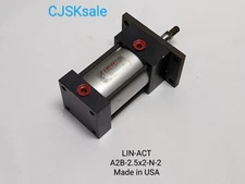 LIN ACT A2B-2.5x2-N-2 Pneumatic Cylinder Made In USA  (USED).