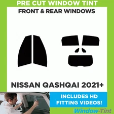For Nissan Qashqai 2021+ Full Pre Cut Window Tint Kit Front & Rear Tinting Film