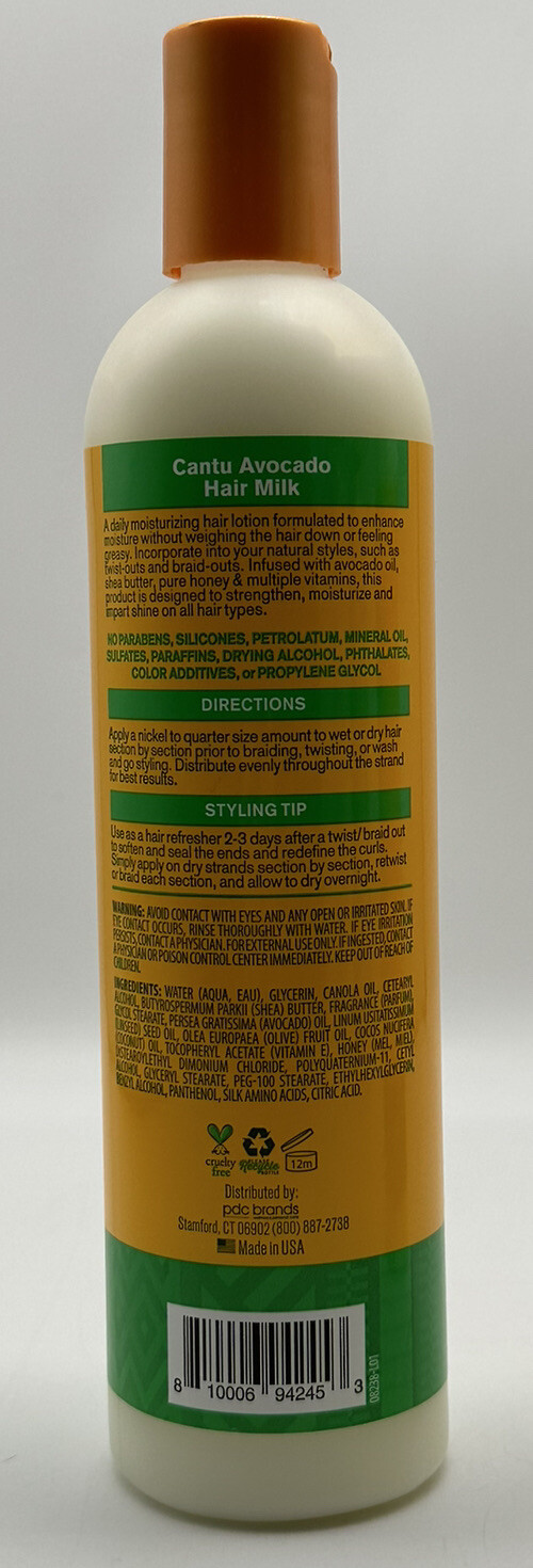 Lot of 2 Cantu Avocado Hydrating Moisturizer Hair Milk For Dry Hair 12