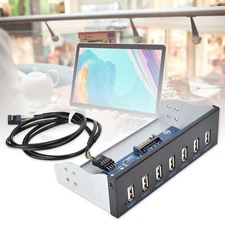USB Hub Box Panel 7 Port USB2.0 Lossless Data Transmission USB Hub Drive Panel