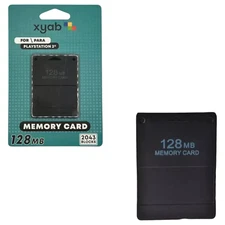 XYAB 128MB Memory Card for Sony PlayStation 2 PS2