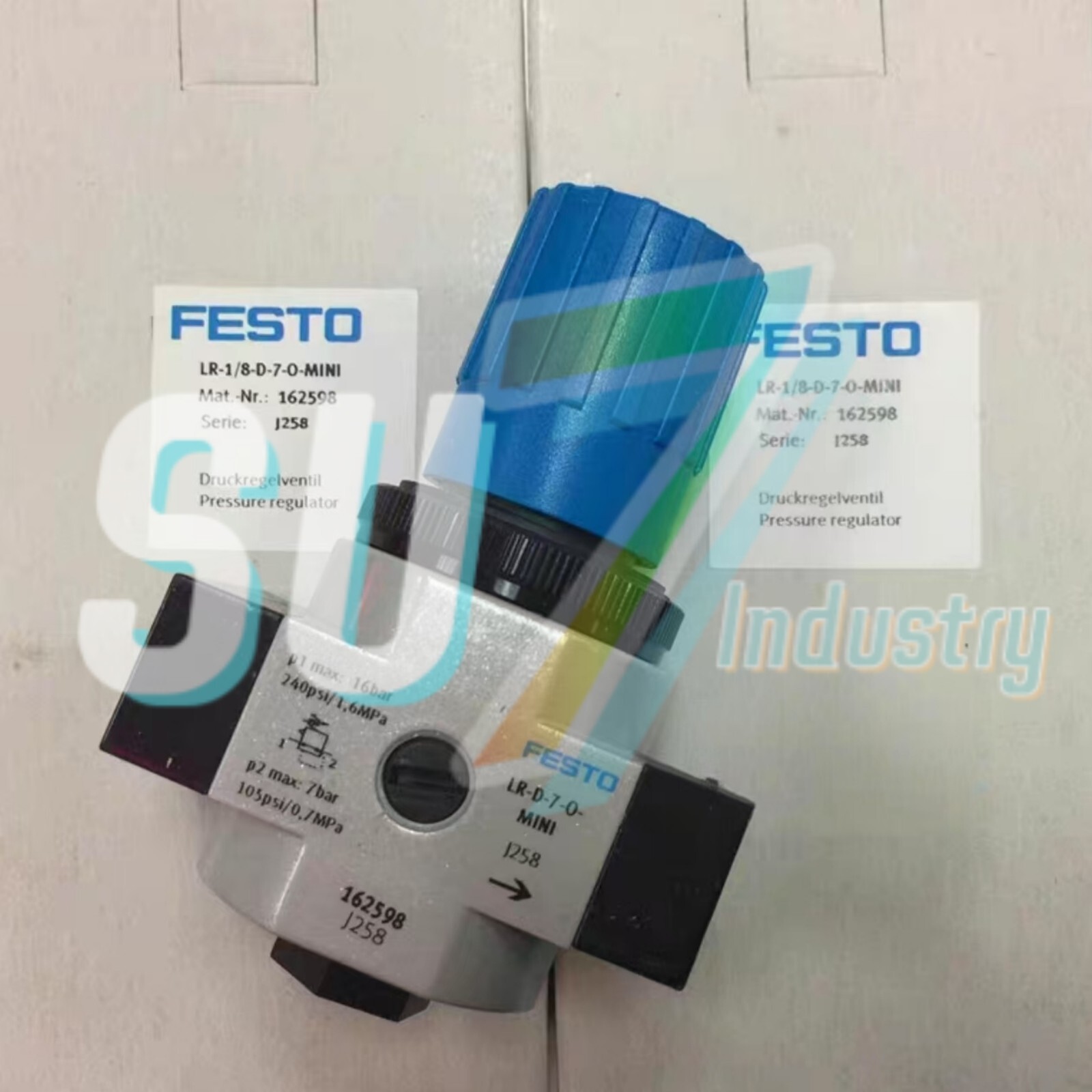 FESTO LR-1/8-D-7-O-MINI 162598 Pressure Regulator Gauge# 1pcs New In Box